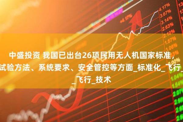 中盛投资 我国已出台26项民用无人机国家标准，涵盖试验方法、系统要求、安全管控等方面_标准化_飞行_技术